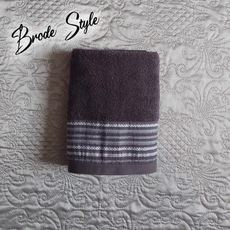 Petites serviettes personnalisées décoré - Couleur gris foncé